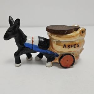 Vintage Lustreware Japan Ceramic Donkey Ashtray With Flip Lid Indianapolis Ind